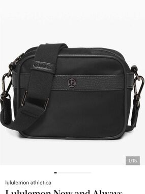 lululemon athletica Now and Always Black Crossbody Belt Bag